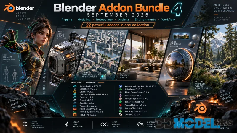 Blender Addon Bundle 4 September 2026