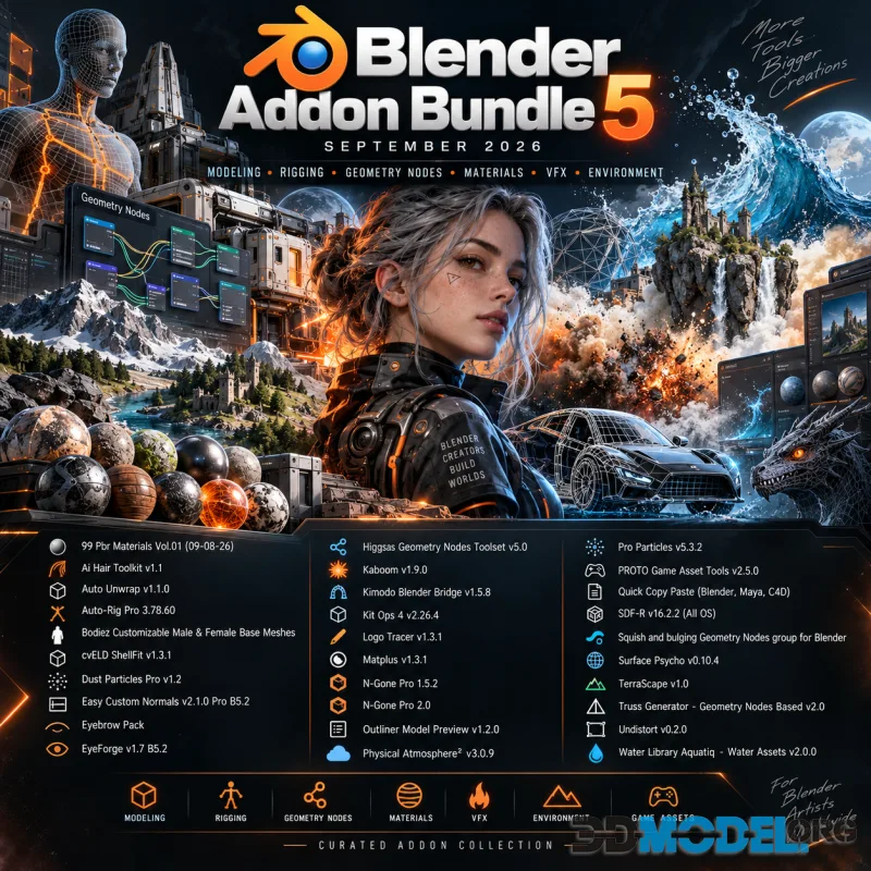 Blender Addon Bundle 5 September 2026