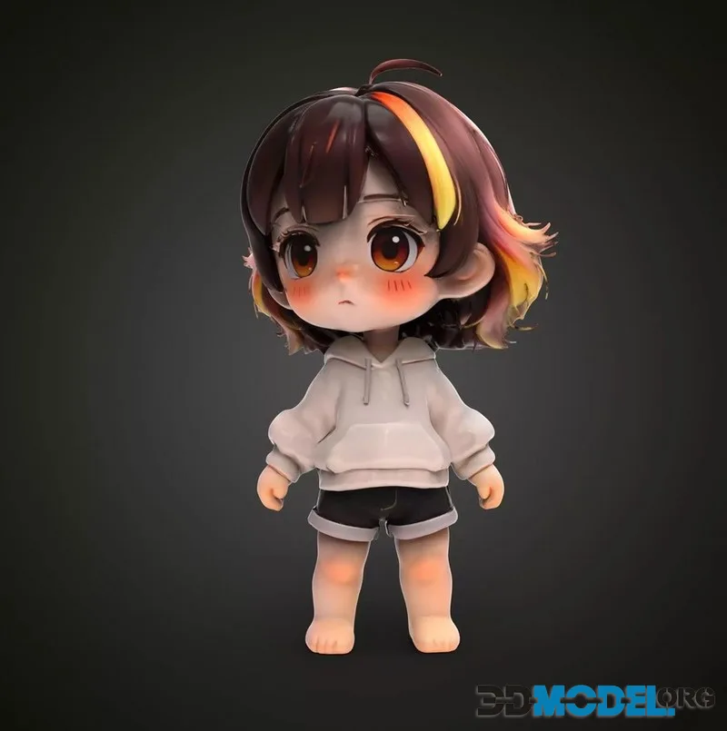 Chibi girl character (PBR)