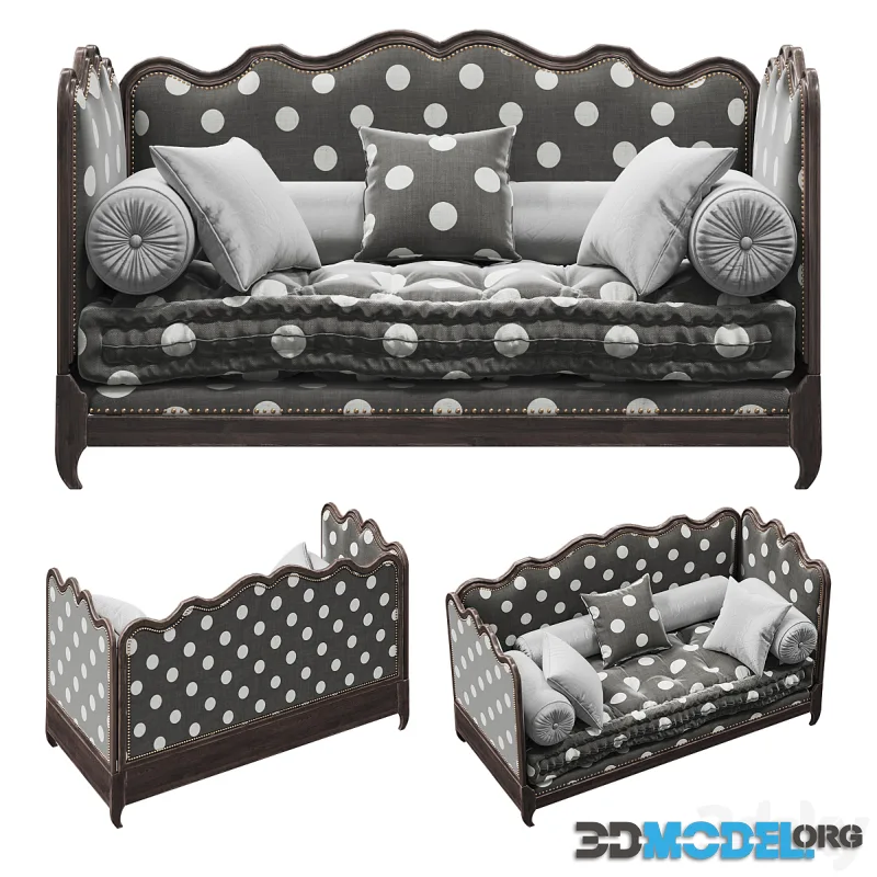 Sofa bed Sevigne day bed by Moissonnier