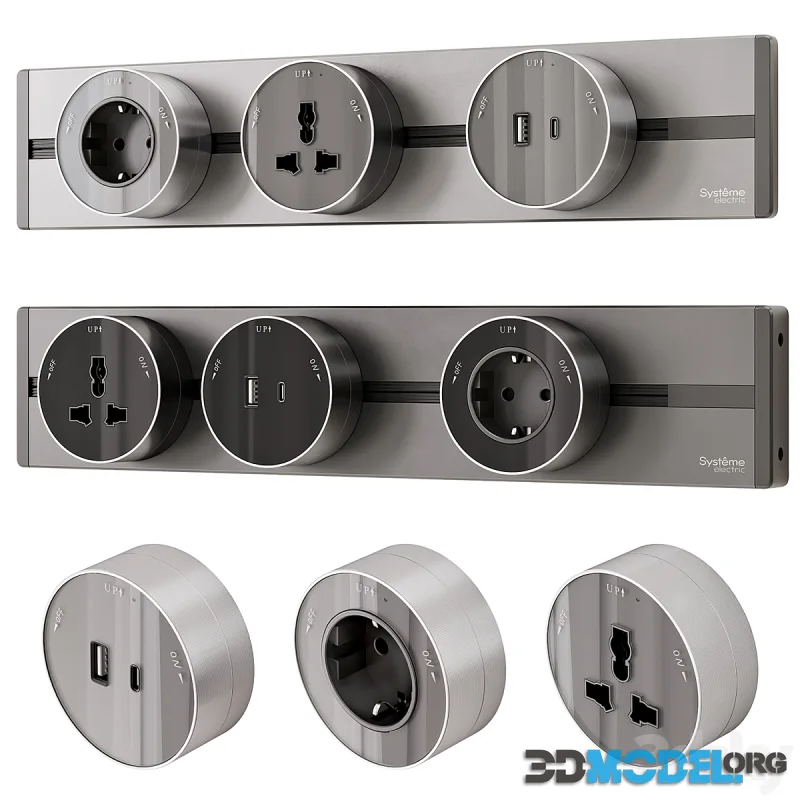 Track socket system Systeme Electric MultiTrack series
