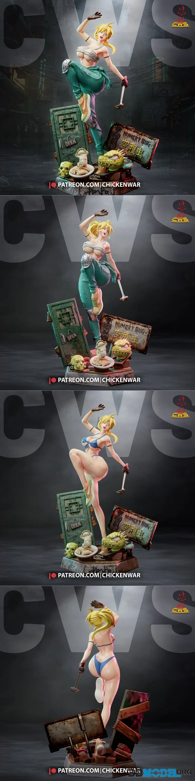 CW Studio - Dorohedoro - Nikaido – Printable