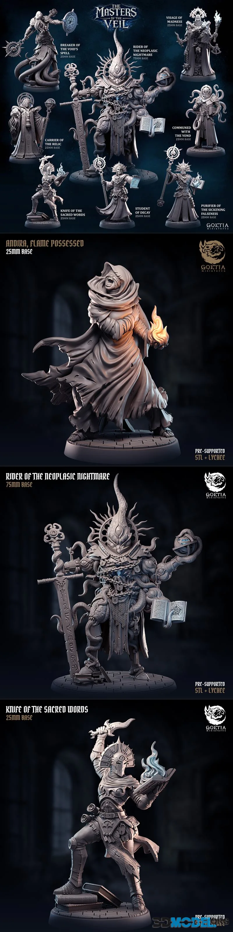 Goetia Miniatures July 2026 – Printable