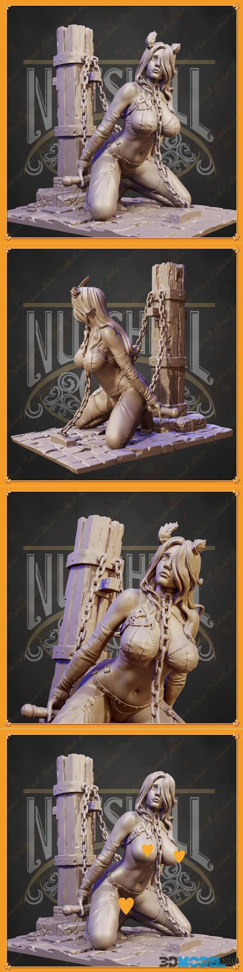 Nutshell Atelier - A girl captured on the dungeon floor – Printable
