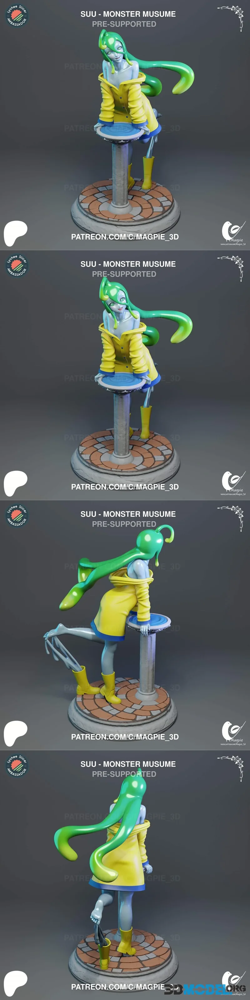 Magpie 3D - Monster Musume - Suu – Printable