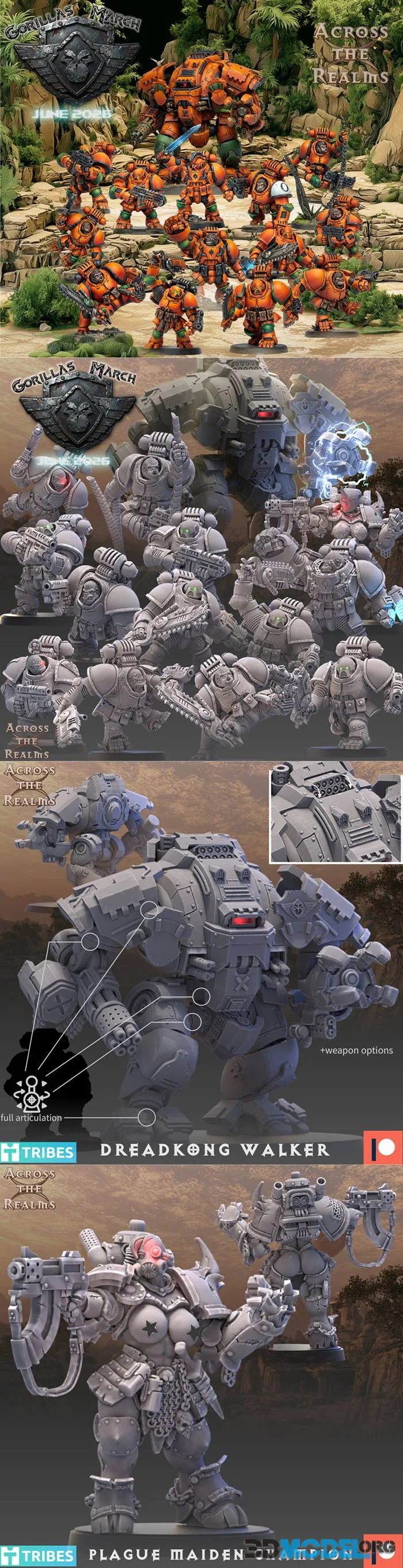 Across the Realms - Gorillas March June 2026 – Printable