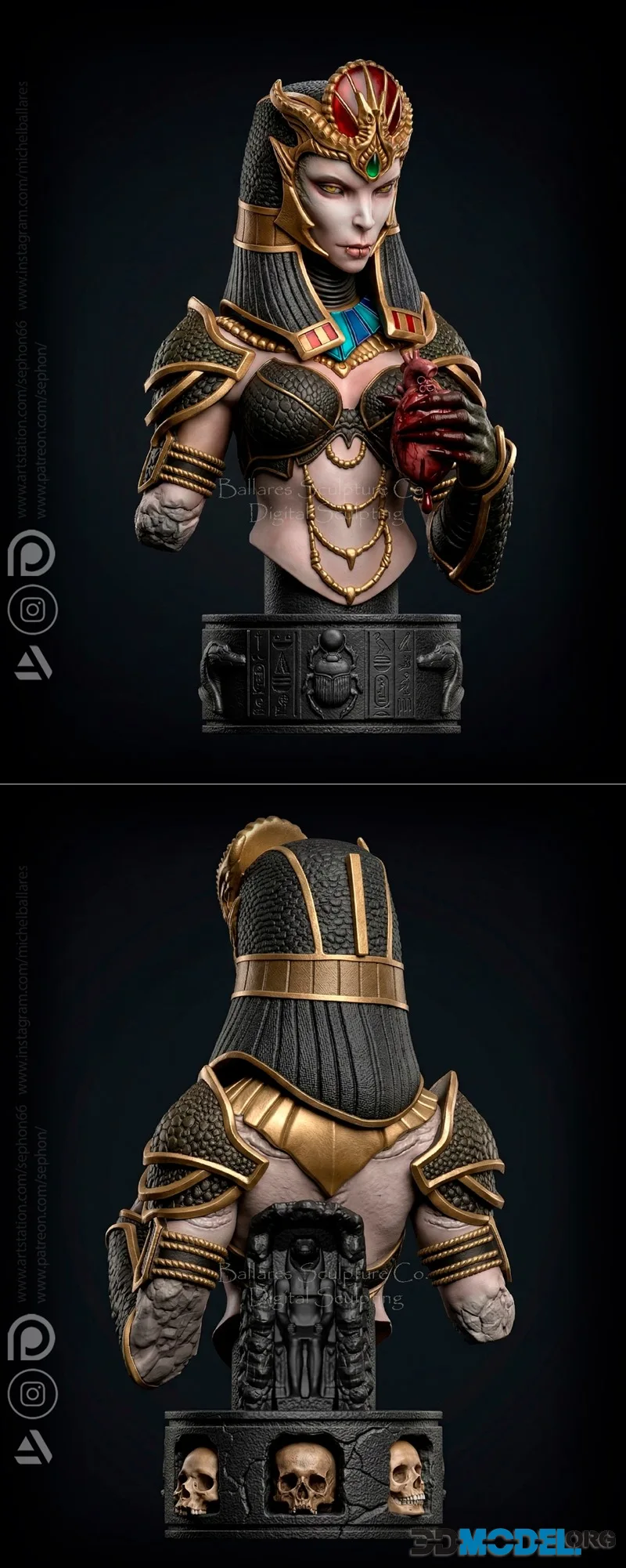 Sobek Bust By Creative Geek MB – Printable