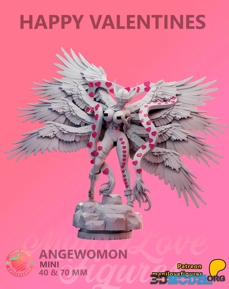 Man I Love Figures - Angewomon - digimon – Printable