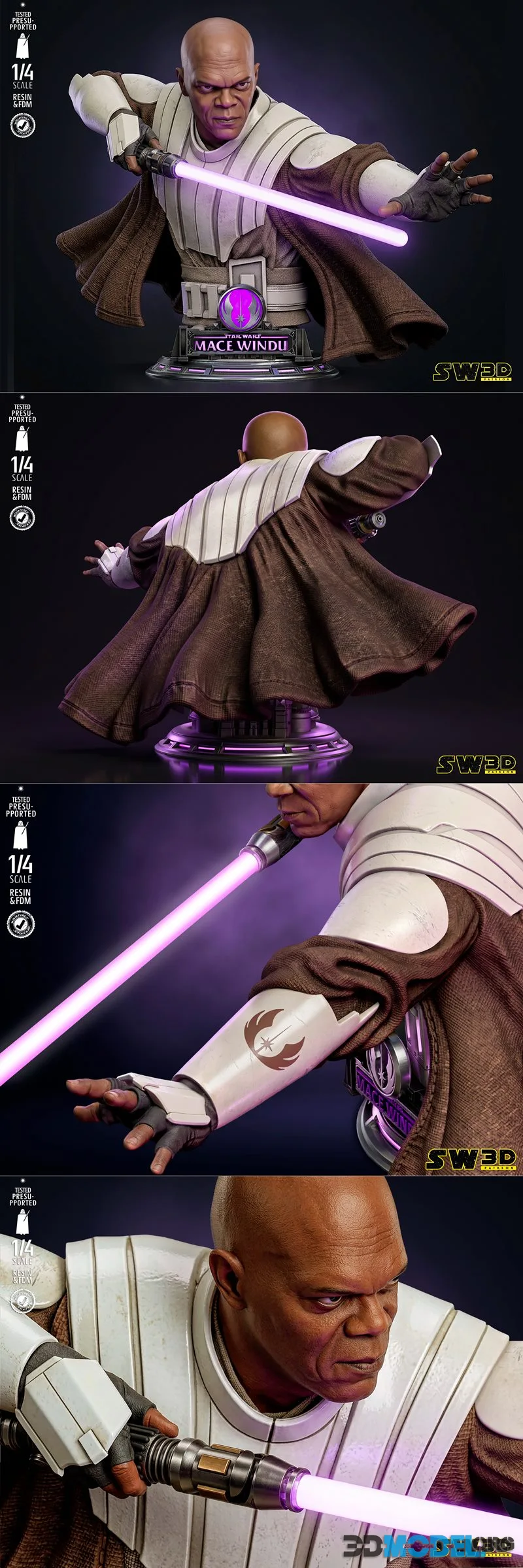 SW3D - Mace Windu Bust – Printable