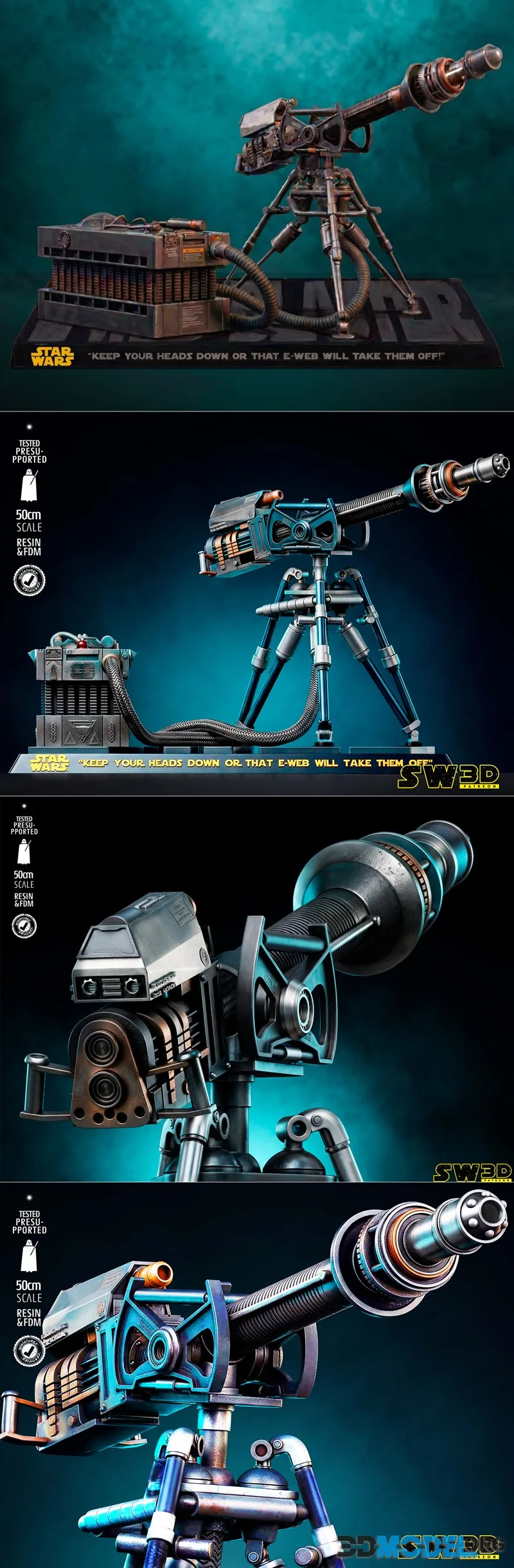 SW3D - E-Web Heavy Blaster – Printable