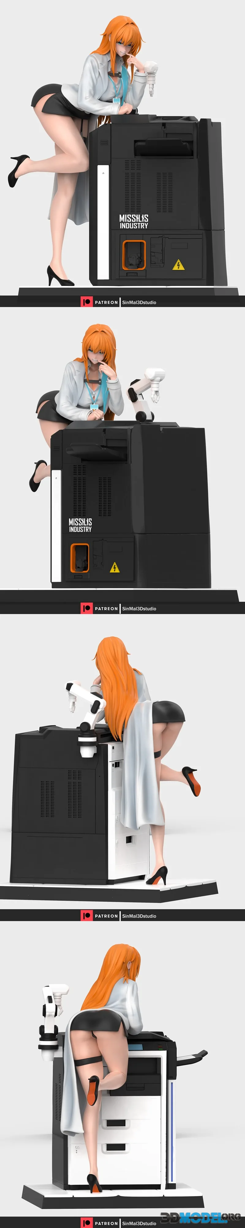 Sin3Dstudio - NIKKE - Maxwell (Researcher) – Printable