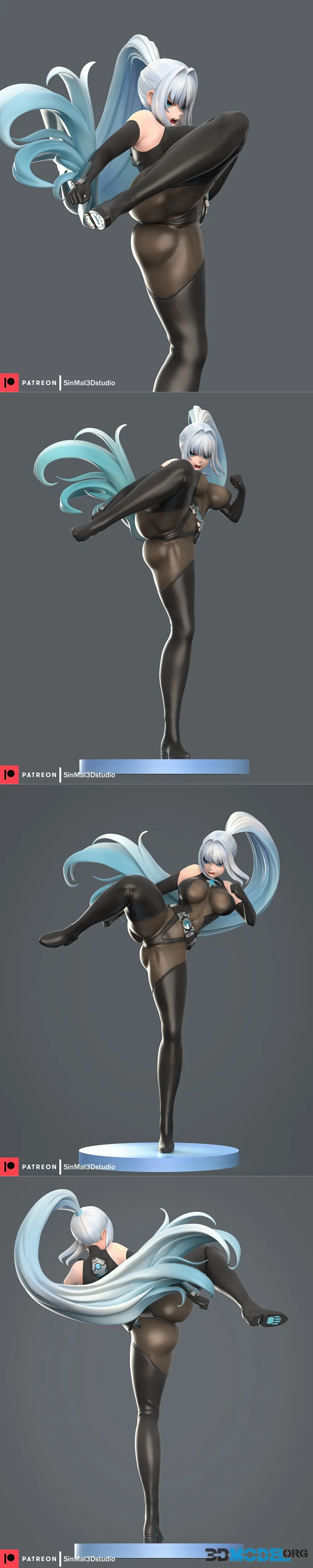 Sin3Dstudio - NIKKE - Ark Ranger Black – Printable