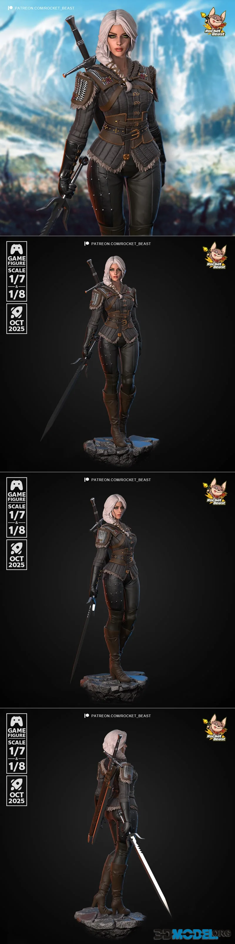 Rocket Beast - Ciri (The Wicher4) – Printable