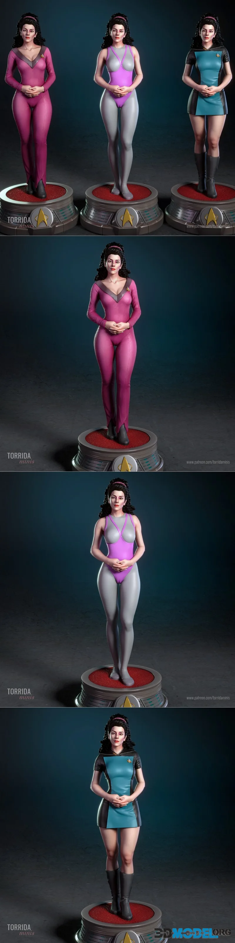 Torrida Minis - Deanna Troi from Star Trek TNG – Printable