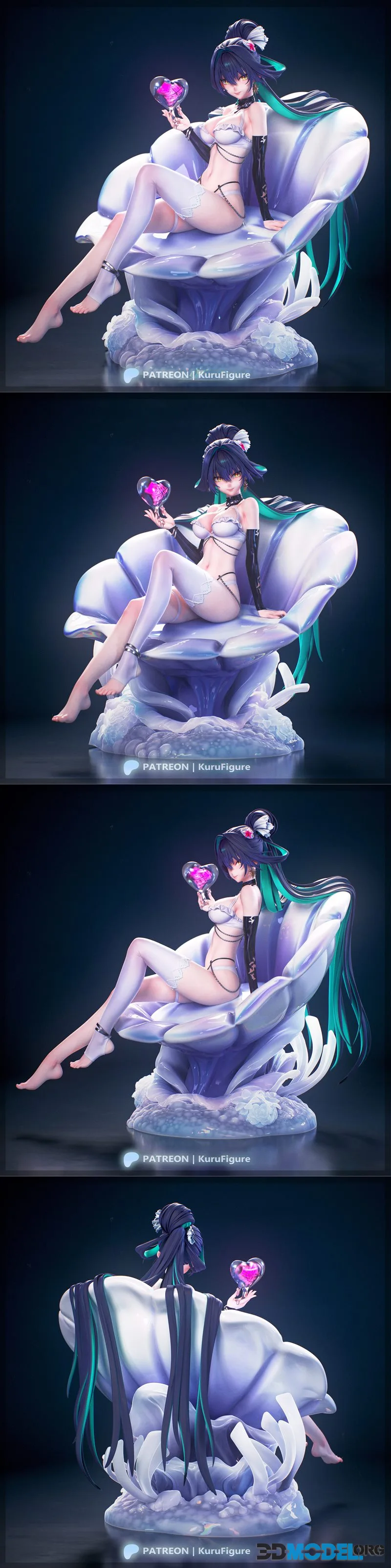 Kuru Figure - NIKKE - Little Mermaid – Printable