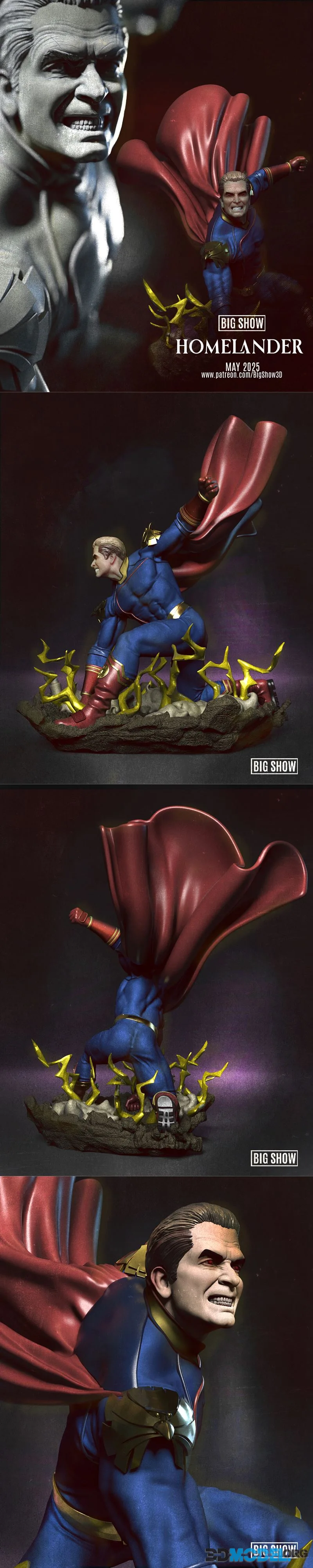 Big Show - Homelander Sculpture – Printable