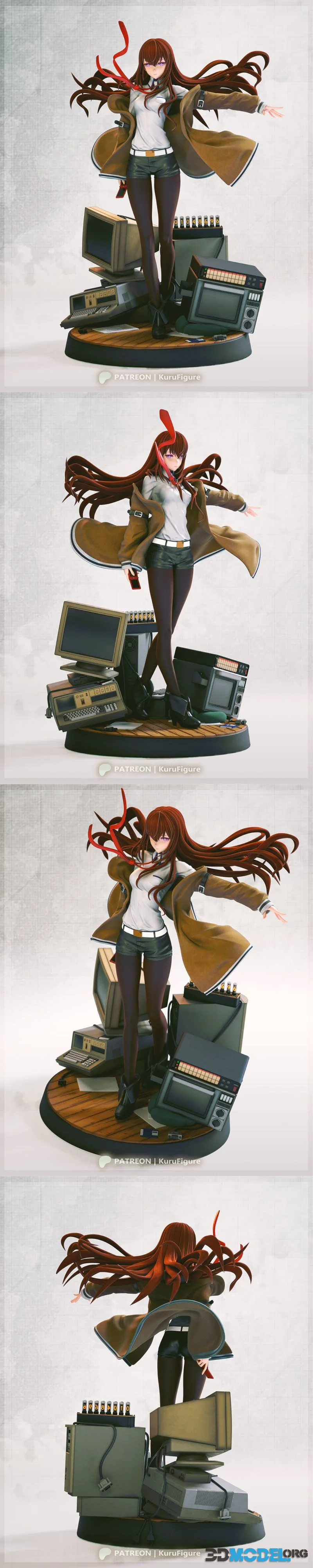 Kuru Figure - Steins Gate - Kurisu Makise – Printable