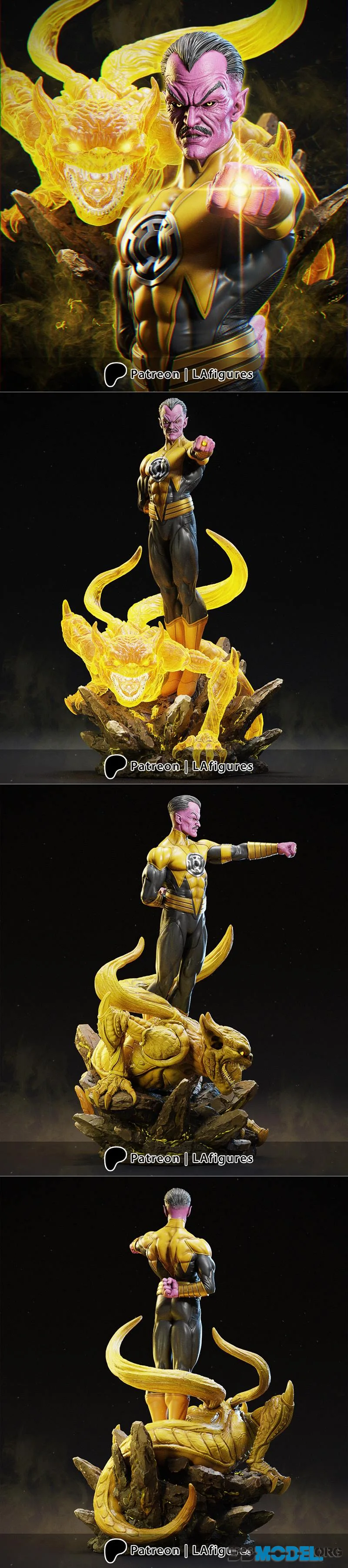 L.A. Figures - Sinestro - DC – Printable