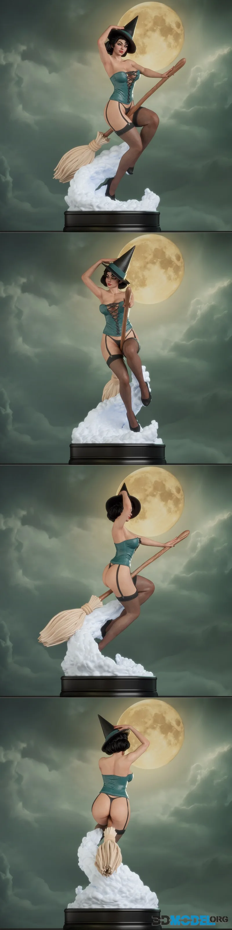 Abe3D - Witch Bombshell – Printable