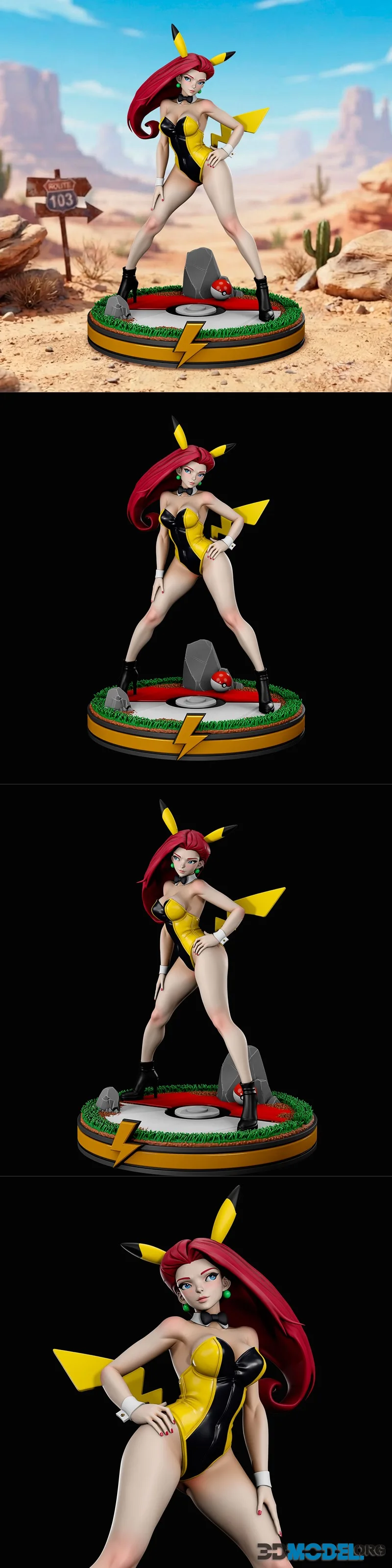 GMfigure - Pokemon - Jessie – Printable