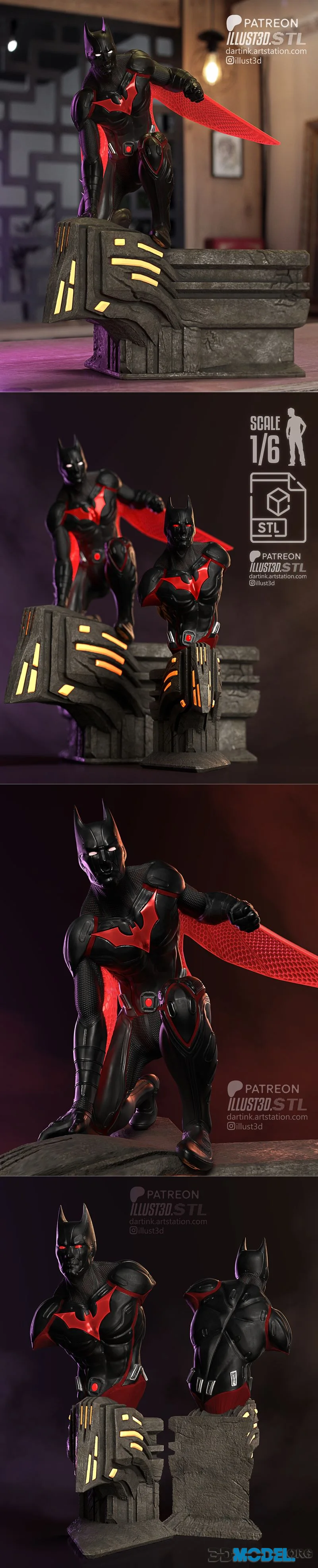 illust3d - Batman beyond – Printable