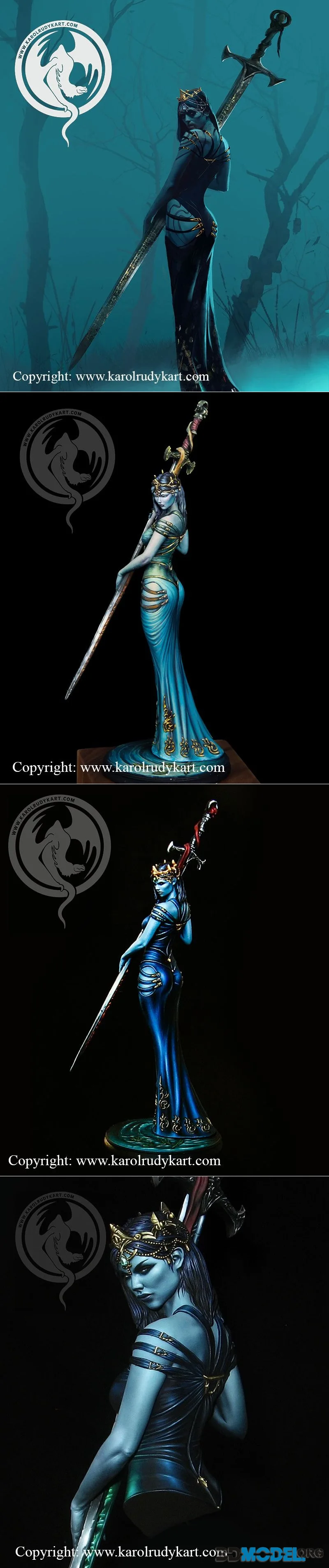 Karol Rudyk Art - Lady of the Lake – Printable