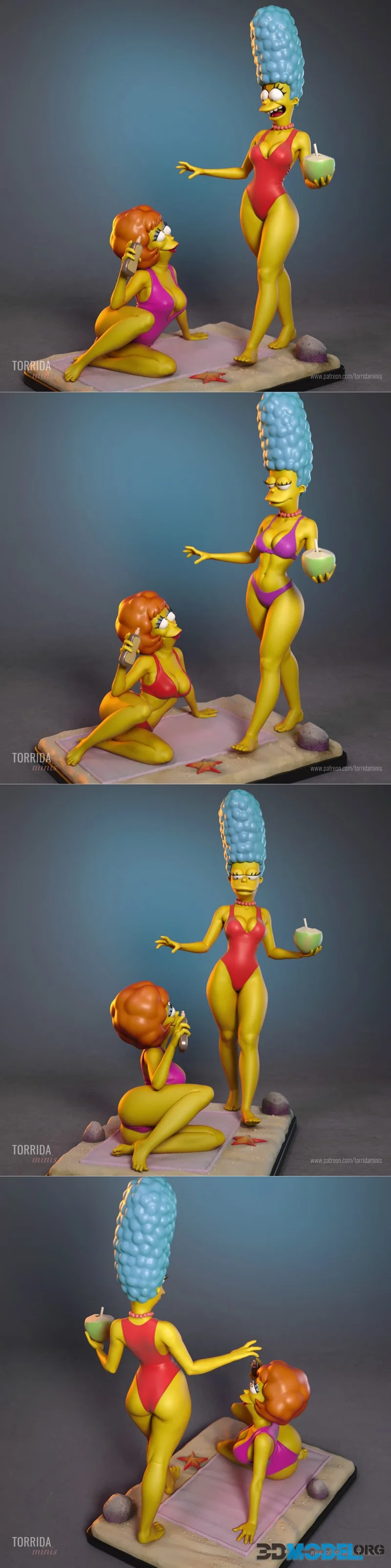 Torrida Minis - Marge Simpson and Maude Flanders – Printable