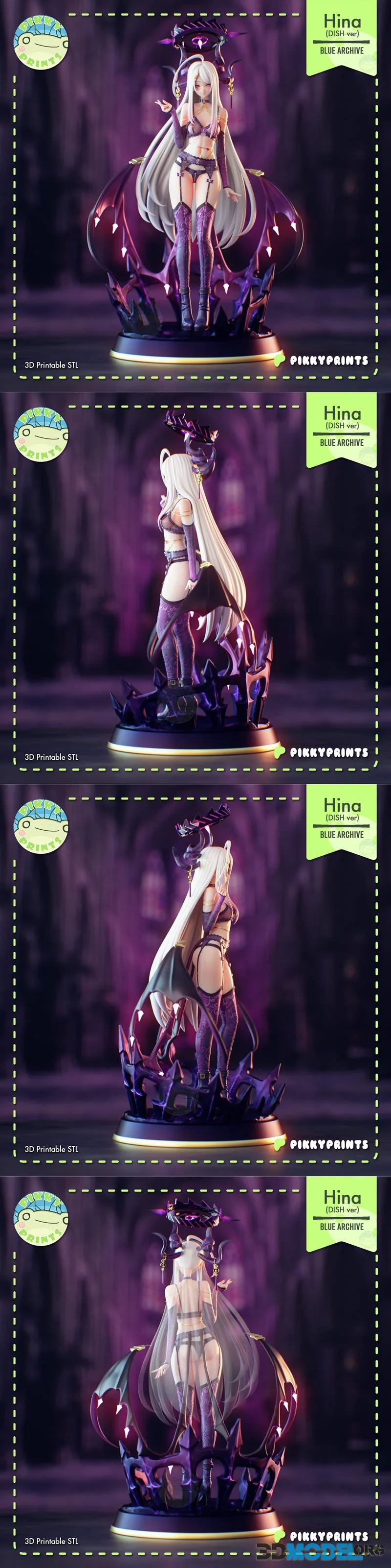 Pikky Prints - Blue Archive - Big Hina Sorasaki – Printable