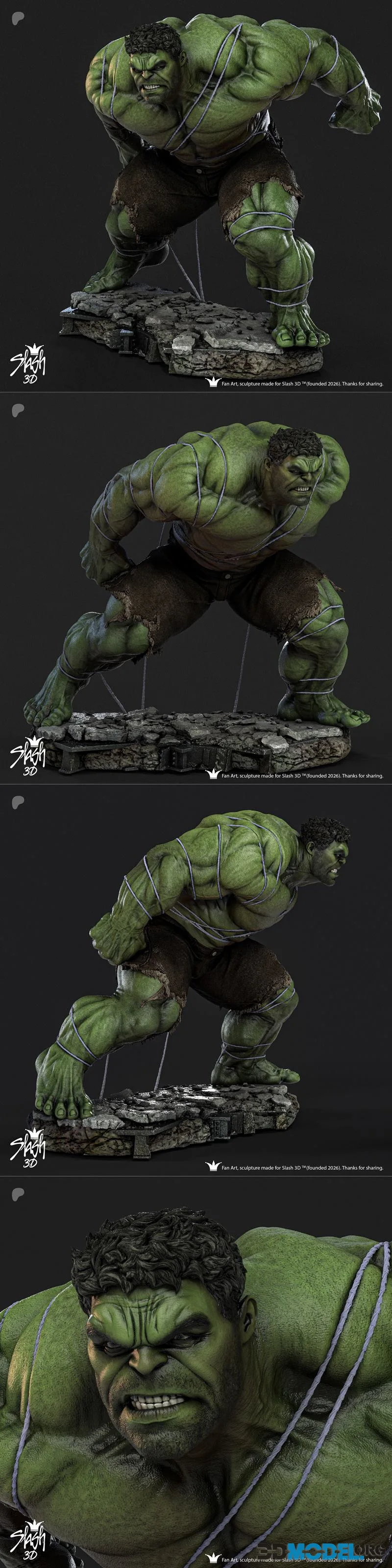 Slash 3D - Hulk – Printable