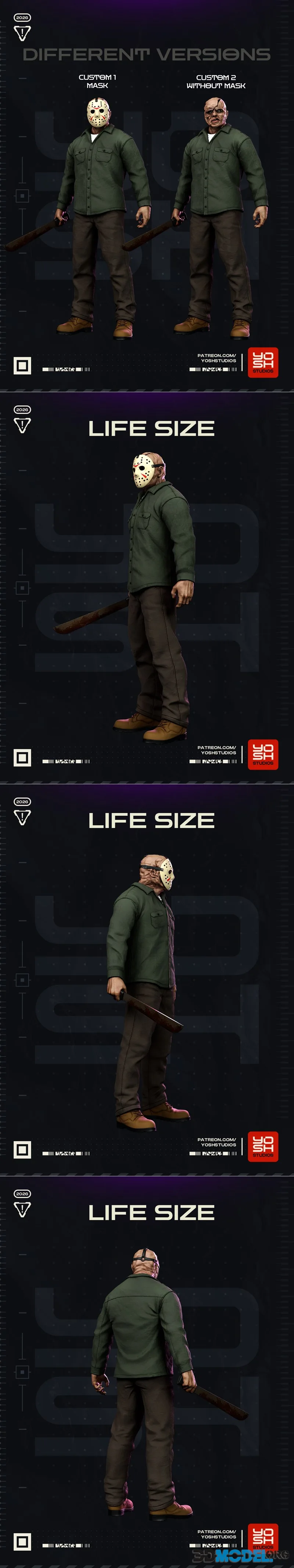 Yosh Studios - Life Size Jason – Printable