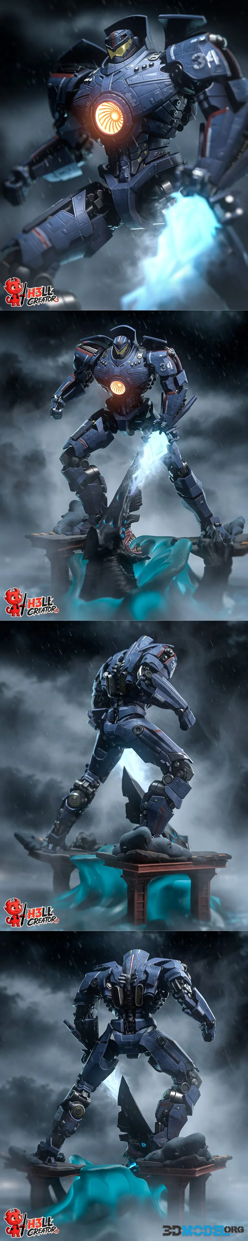 h3LL creator - Gipsy Danger – Printable