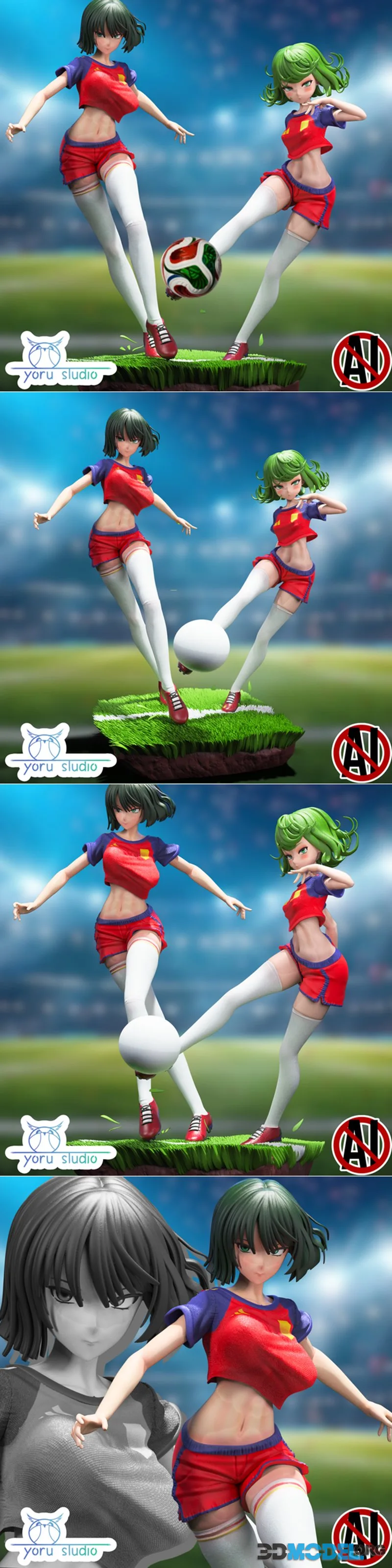 Yoru Studio - One Punch Man - Tatsumaki and Fubuki – Printable
