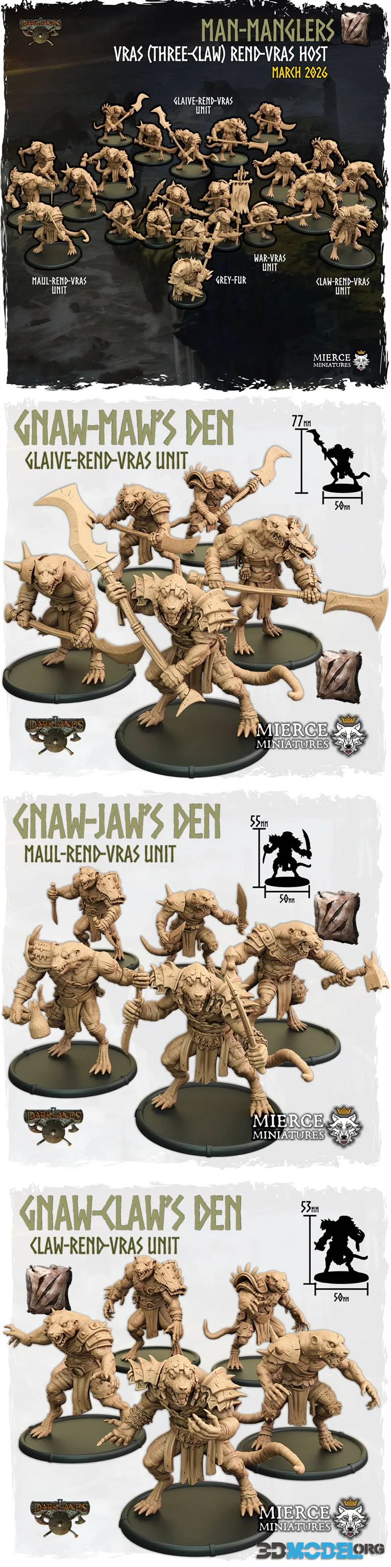 Mierce Miniatures March 2026 – Printable