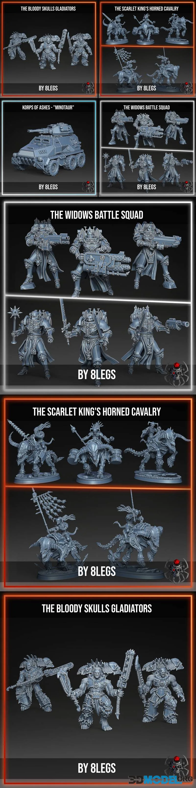 Eight Legs Miniatures September 2026 – Printable