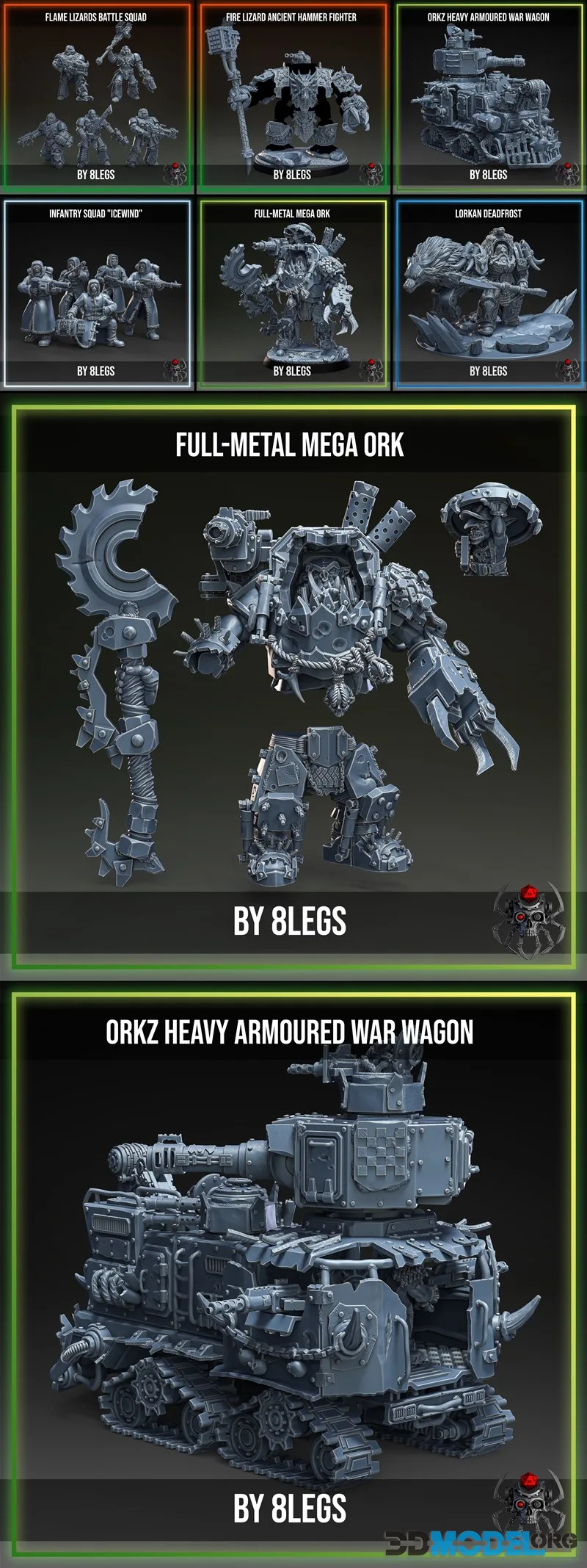 Eight Legs Miniatures July 2026 – Printable