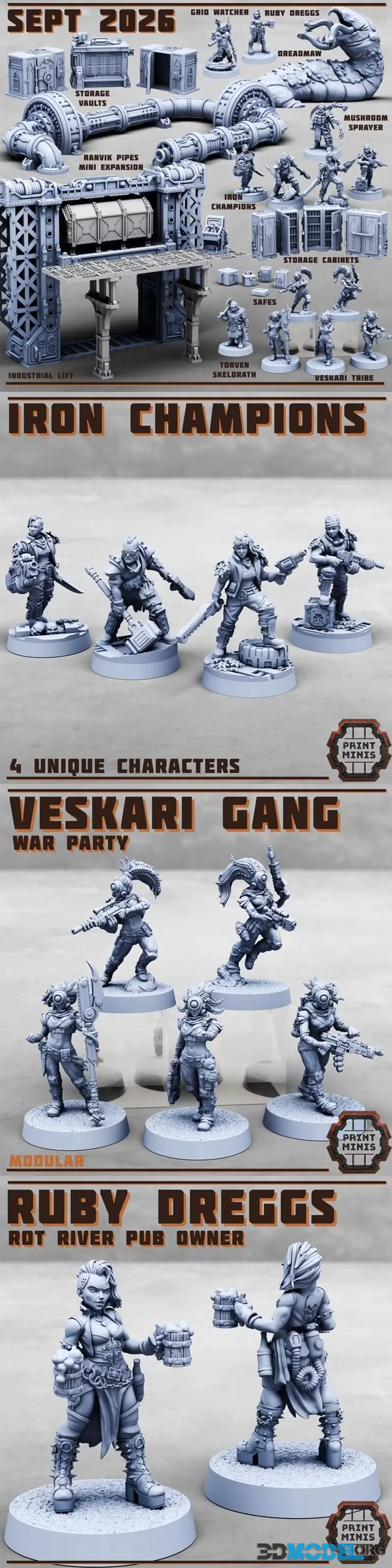 Print Minis September 2026 – Printable