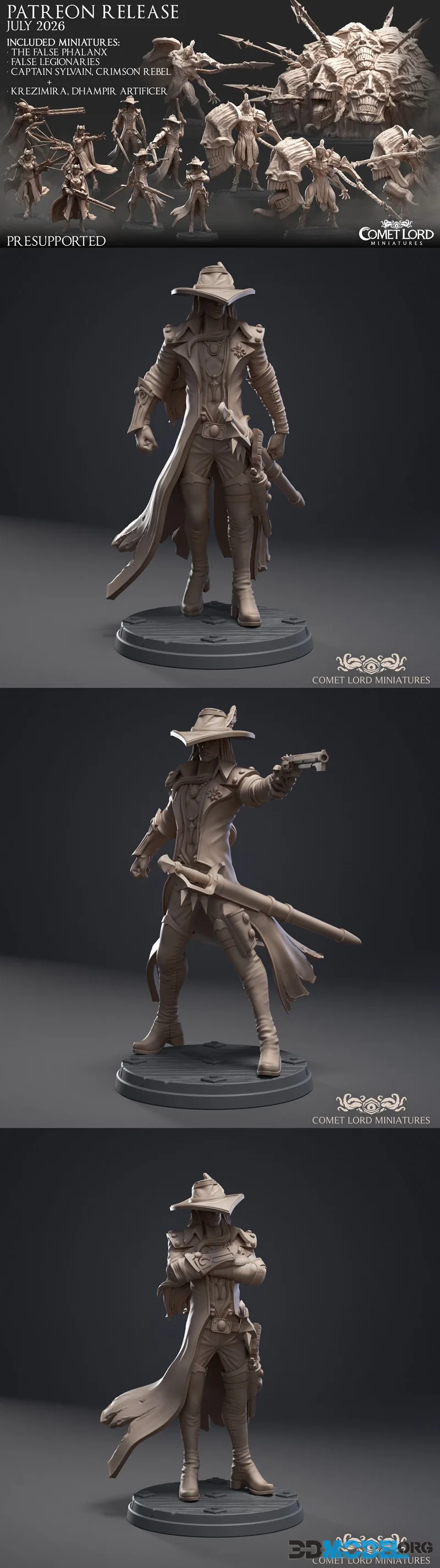Comet Lord Miniatures July 2026 – Printable