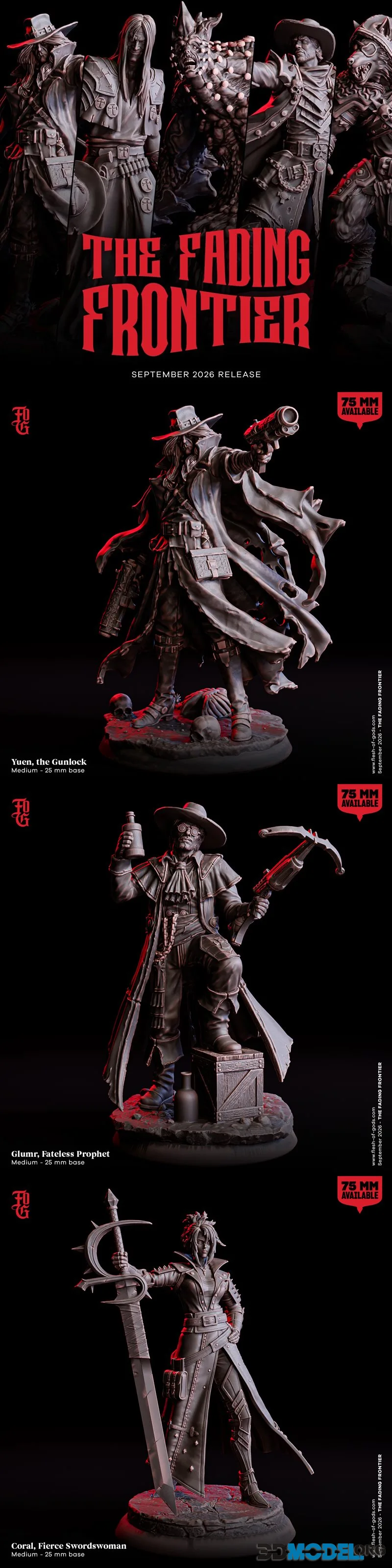 Flesh of Gods - The Fading Frontier September 2026 – Printable