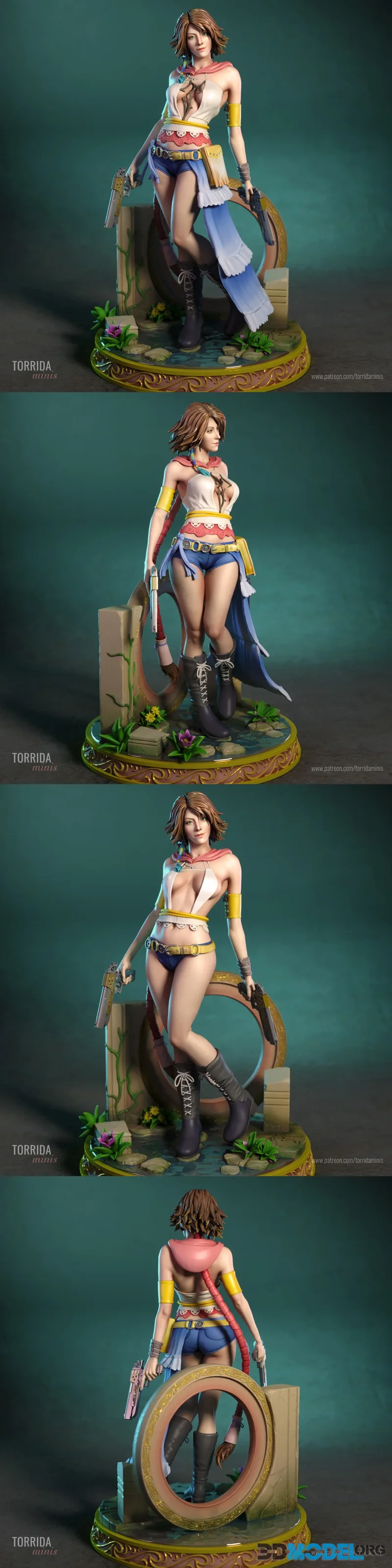 Torrida Minis - Yuna from Final Fantasy X-2 – Printable