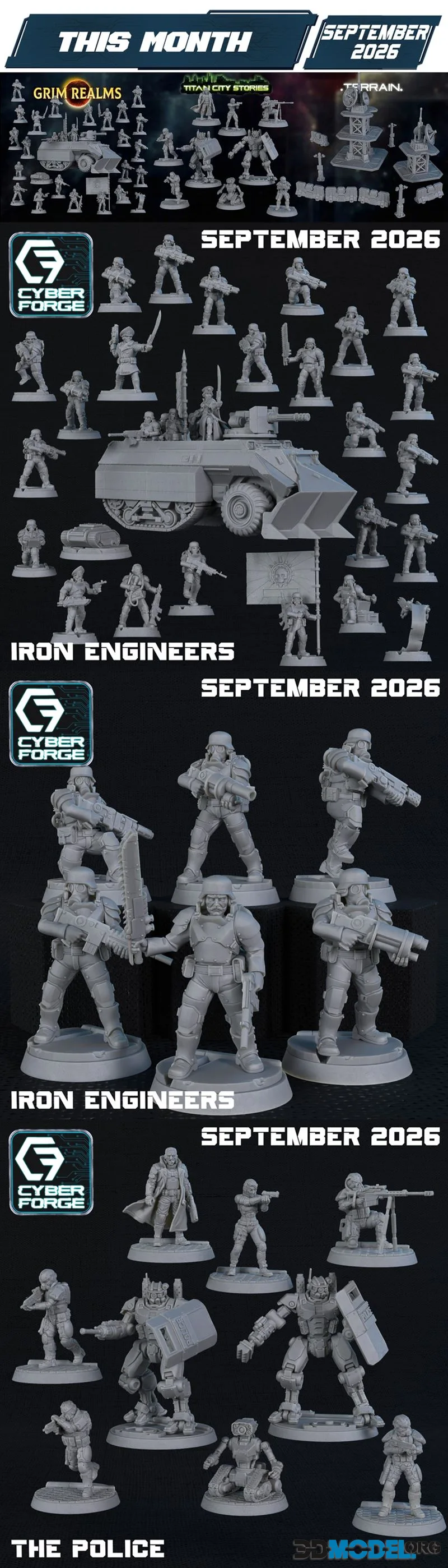 Cyber Forge Miniatures September 2026 – Printable