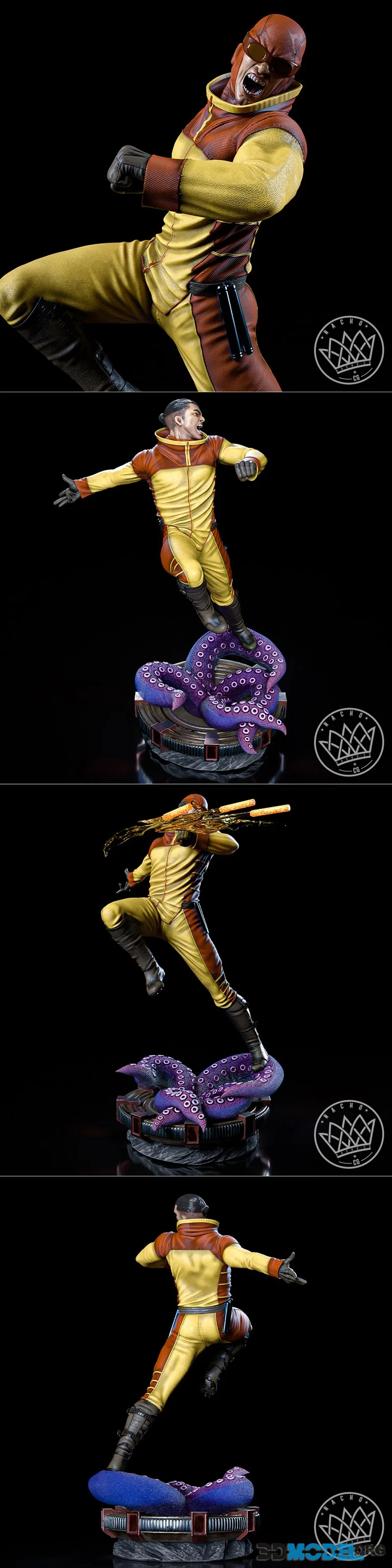 Nacho CG - Fan Art - Rex Splode from Invincible Statue – Printable