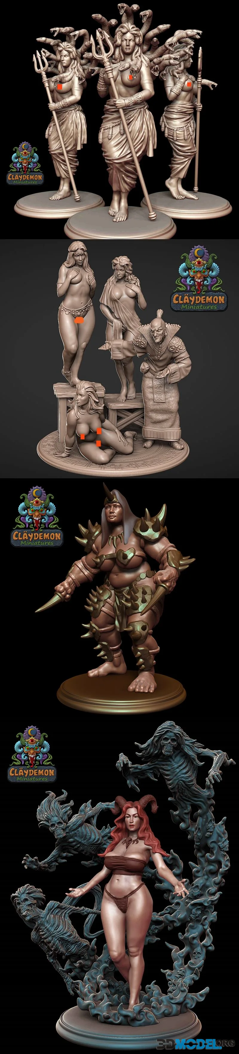 Claydemon Miniatures January 2026 – Printable