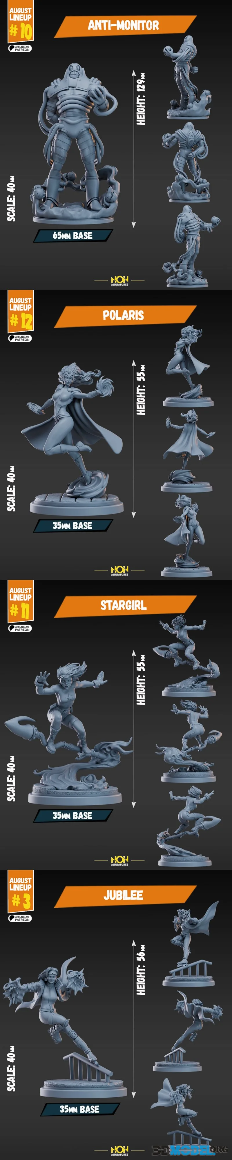 Hall of Heroes Miniatures August 2026 – Printable
