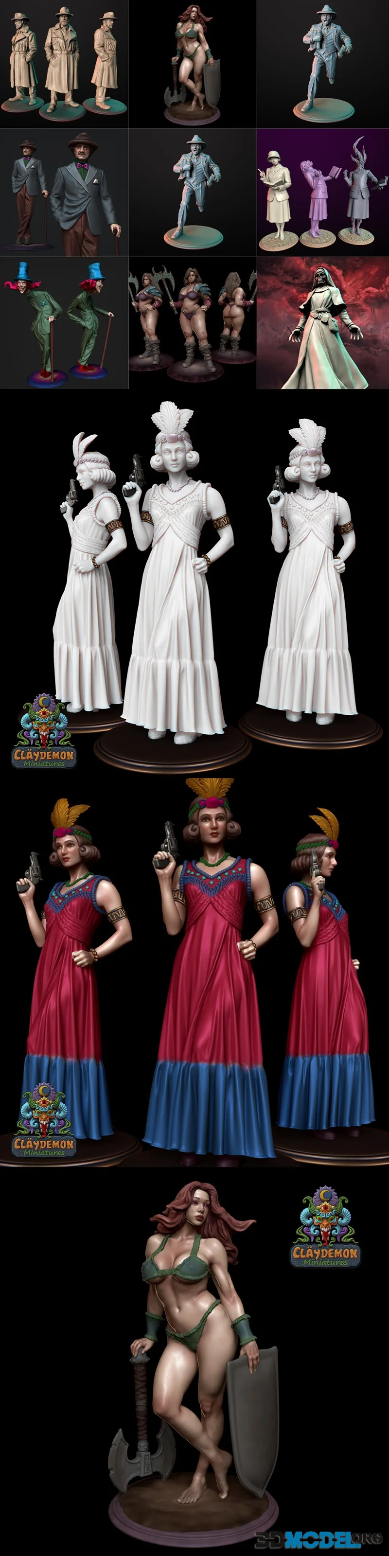 Claydemon Miniatures July 2026 – Printable