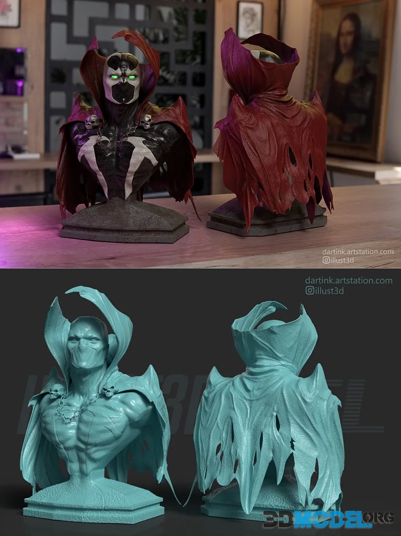 illust3d - Spawn Bust – Printable
