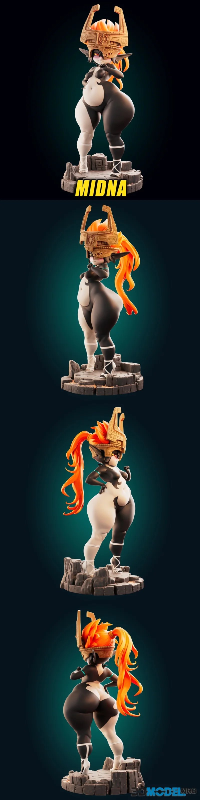 Officer Rhu - Midna Ultra Chubby Short Stack – Printable