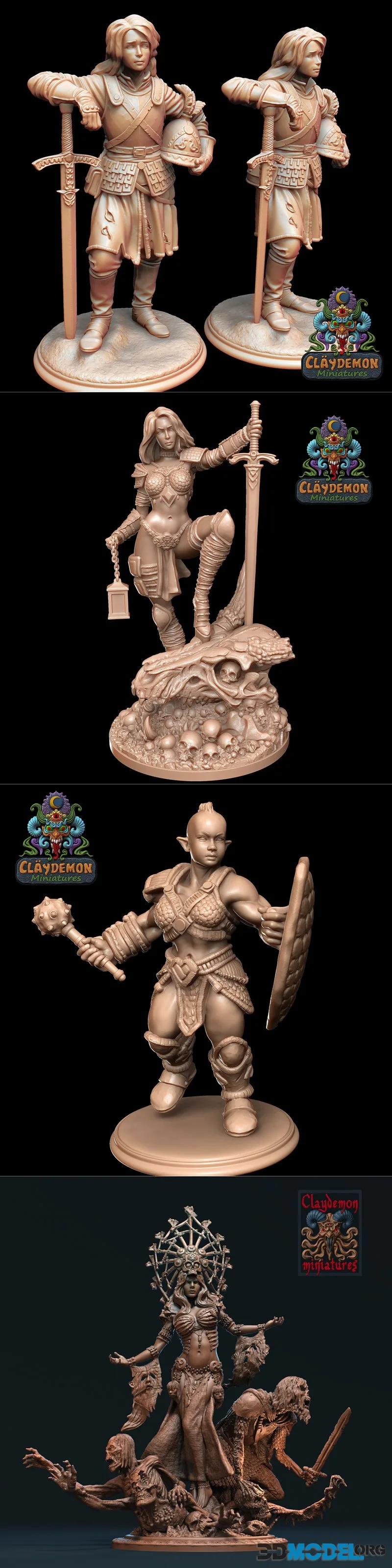 Claydemon Miniatures March 2026 – Printable