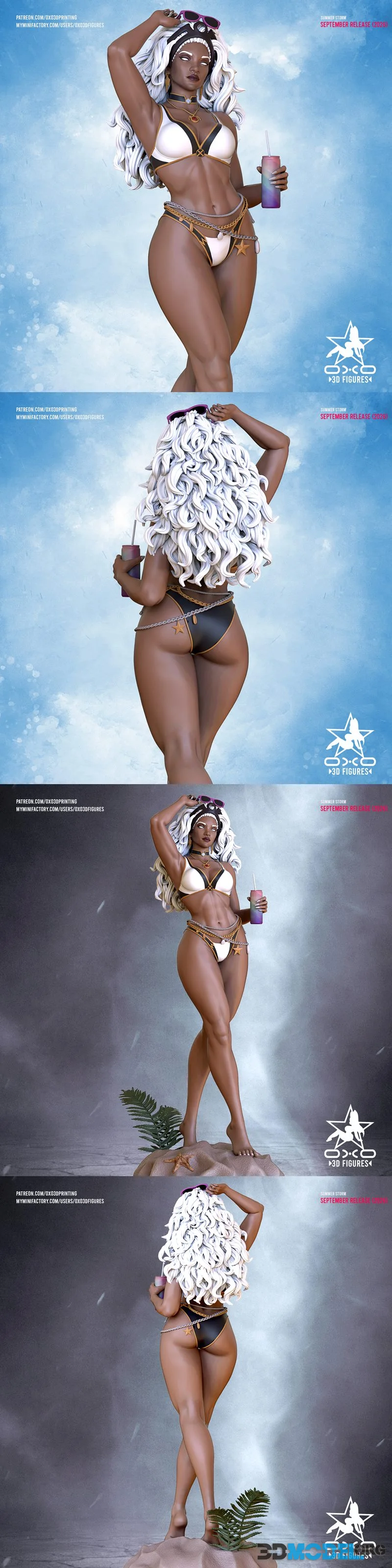 OXO3D Figures - Storm Summer Skin – Printable