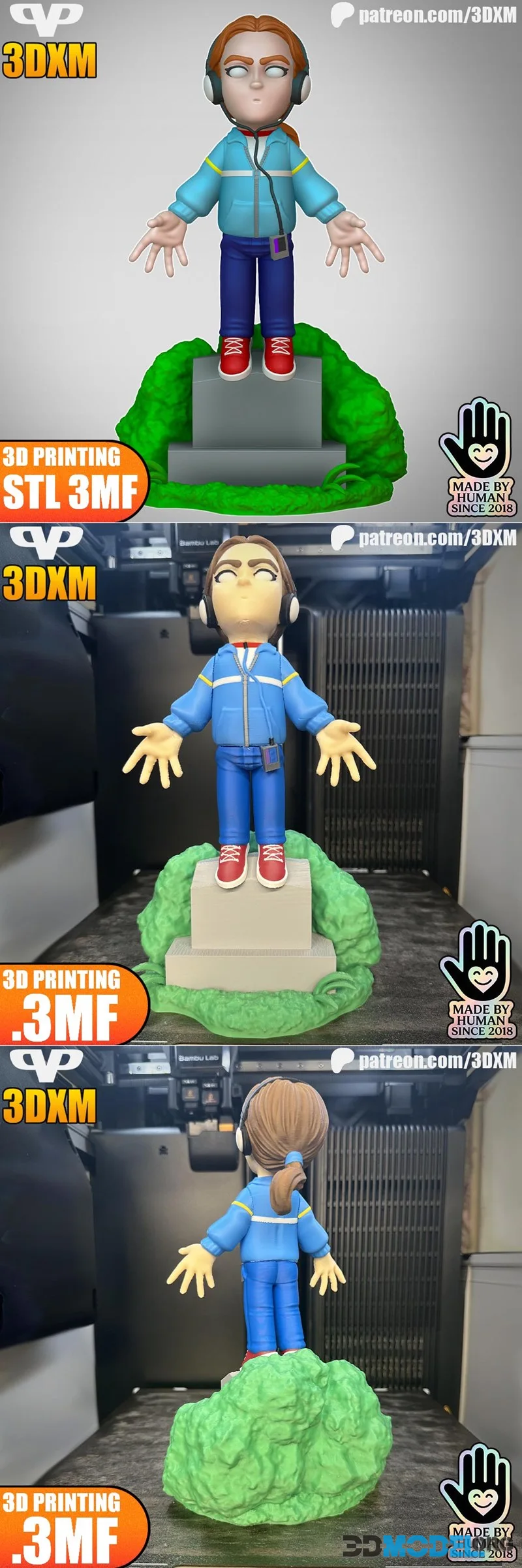 3DXM - Stranger Tings Max Chibi – Printable