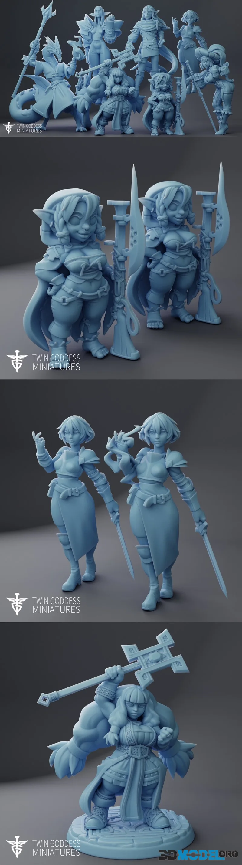 Twin Goddess Miniatures August 2026 – Printable